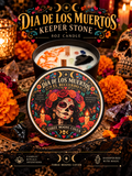 Día de los Muertos Keeper Stone Candle
