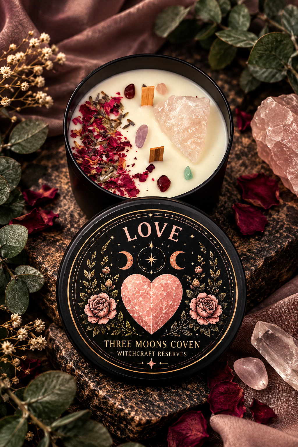8 oz. Keeper Stone Single Intention Candle